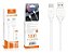 Cabo H'Maston H72-3 USB para Tipo-C 1 Metro Branco Carregamento Rápido 4.8A - Imagem 2