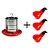 Kit Comedouro Tubular 5kg Galvanizado + 3 Bebedouro Niple Copinho - Imagem 1