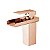 Torneira Banheiro Mistura Cuba Pia Cascata Baixa Luxo T103-06 Rosa Gold Luuk You - Imagem 1