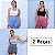 2 Peças, Calças Femininas de Ioga Com Controle de Barriga e Bumbum, Cintura Alta. - Imagem 2