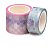 Fita Adesiva Washi Tape Sereia Hot Stamping c/ 4 Un - BRW - Imagem 1