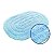 Tapete Multiuso Azul Claro Oval 40cm x 60cm - Kapazi - Imagem 4