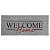 Tapete de Entrada Capacho Vinil Welcome Home 30cm x 70cm Cinza - Kapazi - Imagem 1