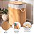 Cesto de Roupas Dobrável Bambu Premium Retangular 60cm Multiuso - Imagem 10