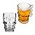Kit 2 Canecas Chopp Cerveja Vidro Caveira 450 Ml - Imagem 1