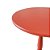 Mesa de Canto Redonda Vermelha em MDF 53x30 - Imagem 3