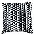 Capa para almofada Geométrica Preto e Branco 43x43 cm - Imagem 1