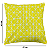 Capa para almofada Geométrica Amarela - 43x43 cm - Imagem 2