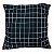 Capa para almofada Quadriculado Preto e Branco 43x43 cm - Imagem 1