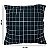 Capa para almofada Quadriculado Preto e Branco 43x43 cm - Imagem 2
