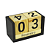 Calendário Decorativo de Madeira Cubos 6 peças - Imagem 1