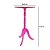 Mesa de Canto Redonda Rosa em MDF 53x30 - Imagem 5