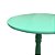Mesa de Canto Redonda Azul Turquesa em MDF 53x30 - Imagem 3