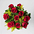 Arranjo com 10 Rosas Vermelhas no Vaso de Vidro 15cm - Imagem 2