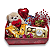 Kit com 60 Rosas Vermelhas + Cesta com Ferrero, Ursinho e Suculentas - Imagem 3
