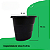 Kit 5 Vasos de Parede Arandela Duplo Preto – Super Resistentes e Modernos - Imagem 5