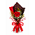 Botão de Rosa Vermelha Avulsa Decorada - Imagem 1