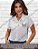 Camisa social Feminina Com Manga Curta Produzida em Viscolinho Premium - Imagem 2