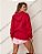 Blusa De Moletom Flanelada Sem Zíper Com Capuz Modelo Canguru - Imagem 8