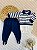 Conjunto Pagão Casaco Bebê - Suéter, Body e Calça Masculino | Mundo Colorido | Tamanho RN 0-2 meses - Imagem 1