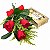 Buque de 3 Rosas Vermelhas com Chocolates Ferrero Rocher - Imagem 1