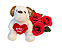 Buquê de 3 Rosas com Pelúcia - Imagem 1