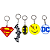 Kit 05 Chaveiros Super Heróis DC Comics - Imagem 1