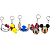 Kit 05 Chaveiros Hello Kitty e Personagens Disney - Imagem 1