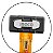 MARRETA COM CABO DE FIBRA E EMBORRACHADO INGCO - HSTH82000 - Imagem 2