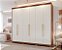 Guarda-Roupa Casal Aurora com espelho interno 100% MDF - Imagem 1