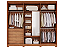 Guarda-Roupa Casal Aurora com espelho interno 100% MDF - Imagem 2