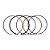 Anel P/ Pistao Kmp Ybr 125 17/ Inj. Elet 1.00 - Imagem 1