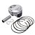 Pistao Kit C/anel Kmp Dyamond Crf 230 Rac. Taxado 4.75 70.25 - Imagem 1