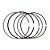 Anel P/ Pistao Kmp Dyamond Pcx 150 14/15  Std - Imagem 1