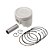 Pistao Kit C/anel  Kmp Dyamond Biz - Pop 110 Inj. 16/24 0.50 - Imagem 1