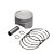 Pistao Kit C/anel  Kmp Dyamond Cg 160 0.50 - Imagem 1