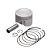 Pistao Kit C/anel  Kmp Dyamond Cg 125 09/18 0.25 - Imagem 1