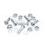 Parafuso Coroa Gp7 (kit C/ 18 Pcs) Nx 400 - Xre 300 - Imagem 1