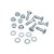 Parafuso Coroa Gp7 (kit C/ 18 Pcs) Bros 150 - Xr 250 - Imagem 1