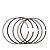 Anel P/ Pistao Kmp Dyamond Neo 125 16/ - Fluo 125 22/ 0.50 - Imagem 1
