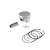 Pistao Kit C/anel Kmp Ybr Factor 125 2017 Inj. 1.00 - Imagem 1