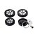 Tampa Decorativa Quadro Moto X (par) Kaw-ninj250r Preta - Imagem 1
