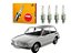 JOGO VELAS IGNIÇÃO NGK VOLKSWAGEN BRASILIA 1300 1600 ALCOOL 1975 A 1982 - Imagem 1