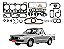 Jogo Junta Motor Sabo Ford Pampa 1.6 Cht 1993 - Imagem 1