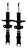 Par Amortecedor Dianteiro Duster 4x2 4x4 2011 A 2018 - Imagem 2
