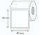 100x Bobina Etiqueta Térmica  40x40 para Balança - Imagem 2