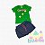 Conjunto Blusa Cotton Short/Saia Malha Jeans - Imagem 2