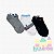 Kit 3 Pares Meia soquete Infantil 8-10 anos Menino - Imagem 1