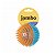 Brinquedo Bola TPR Espinho Dual Azul e Laranja Média Jambo para Cães - Imagem 1
