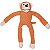 Brinquedo Jambo Mordedor Pelucia Macaco Kelev Laranja - Médio - Imagem 4